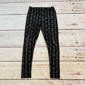 Girls Black and White Stylish Leggings! Size 14